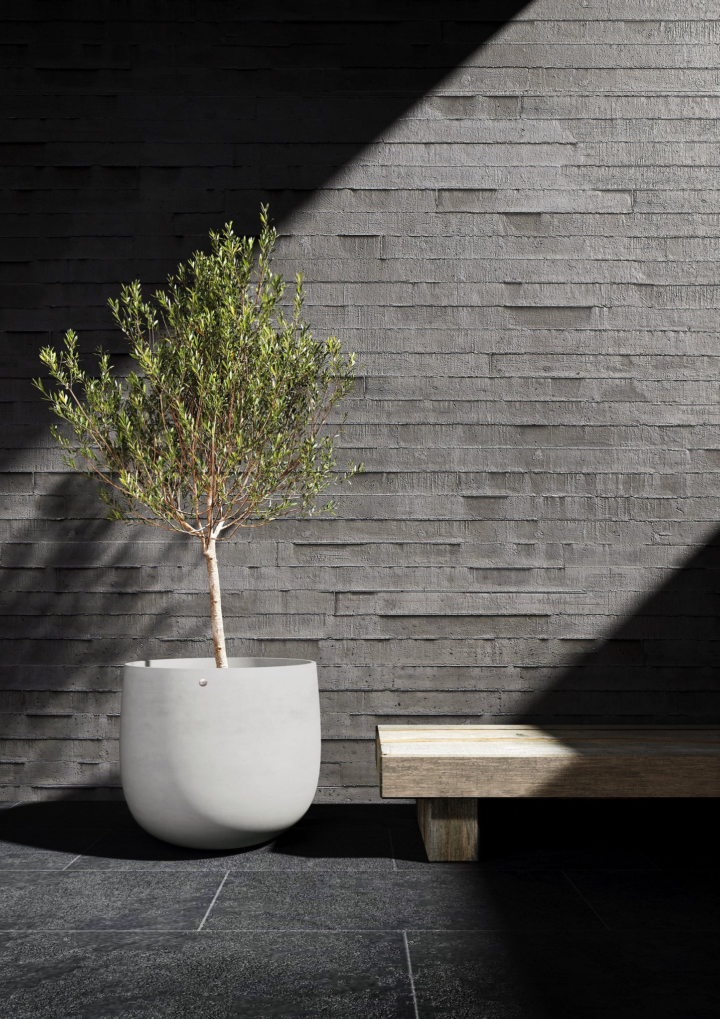 Kukkaruukku Mondo 84cm hiekkakivi