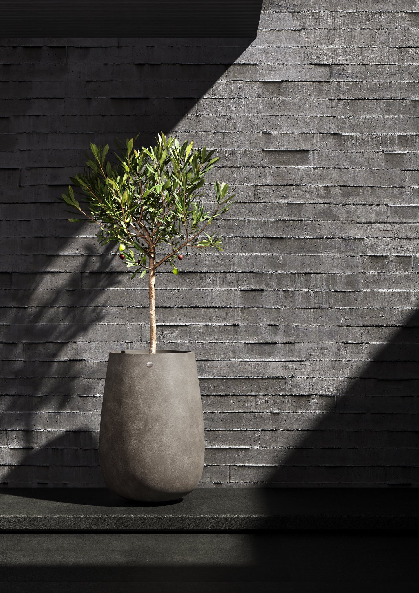 Kukkaruukku Mondo korkea 45cm jokikivi