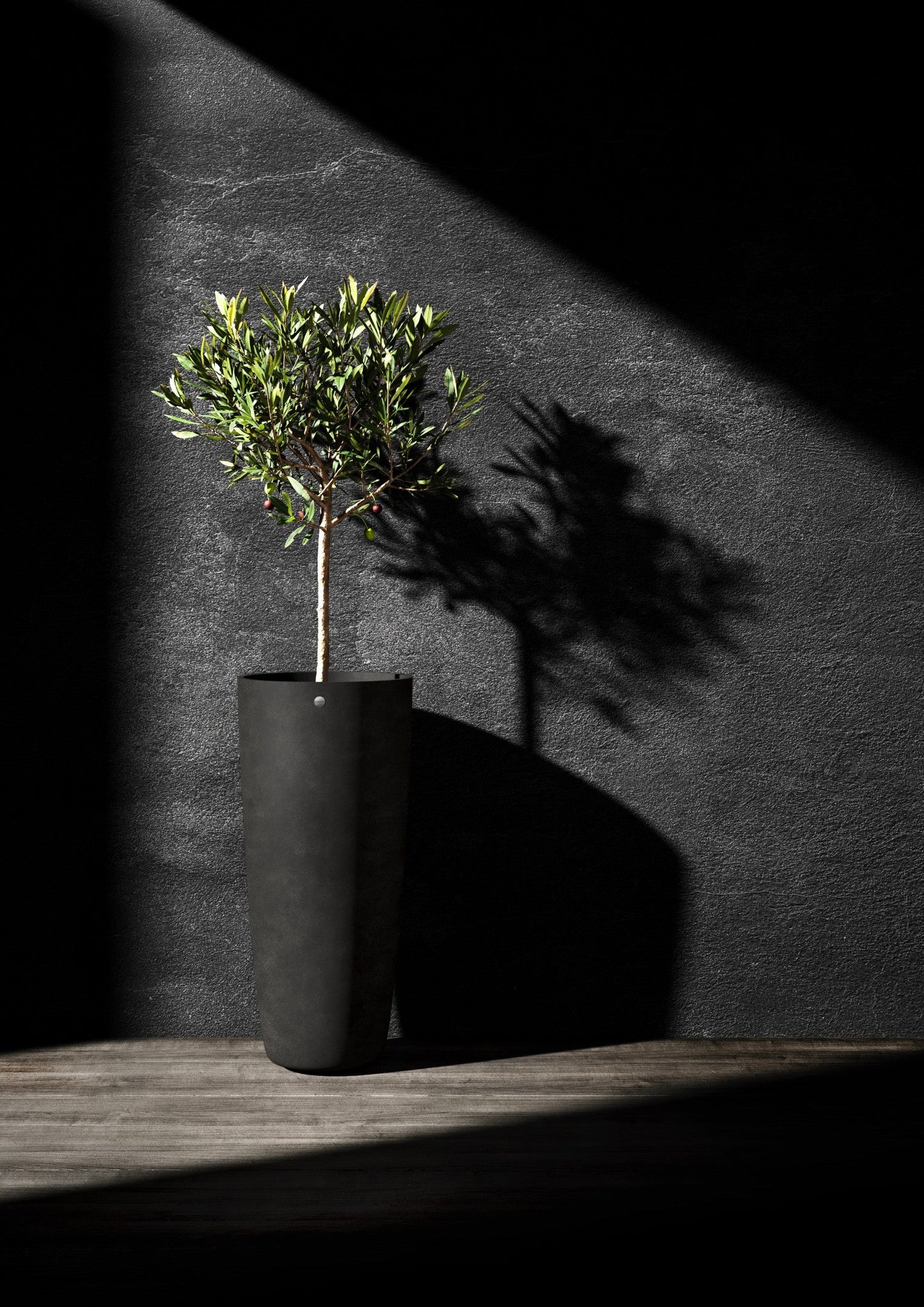 Kukkaruukku Lofto 50cm ruskea kivi