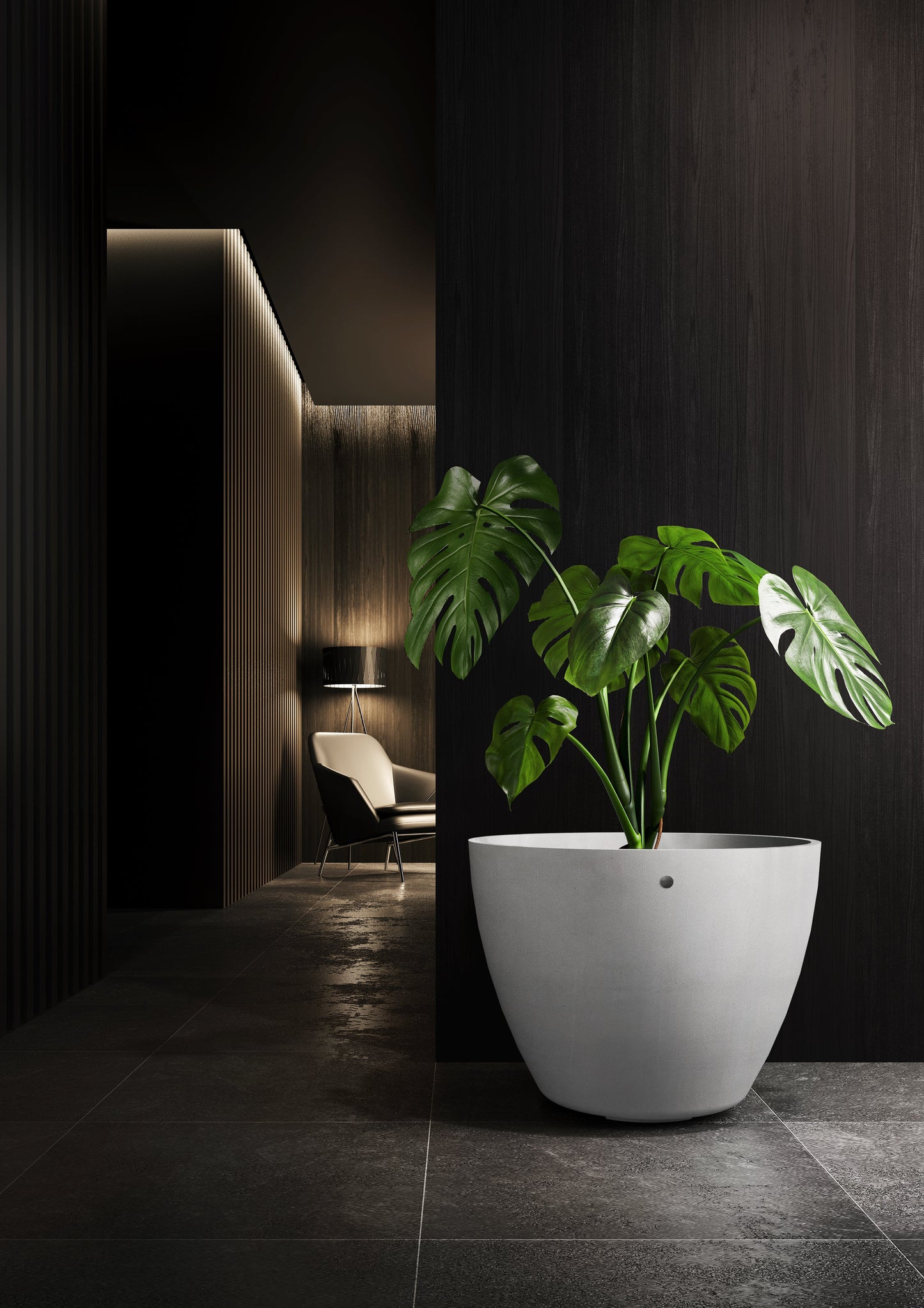 Kukkaruukku Lupo 62cm hiekkakivi