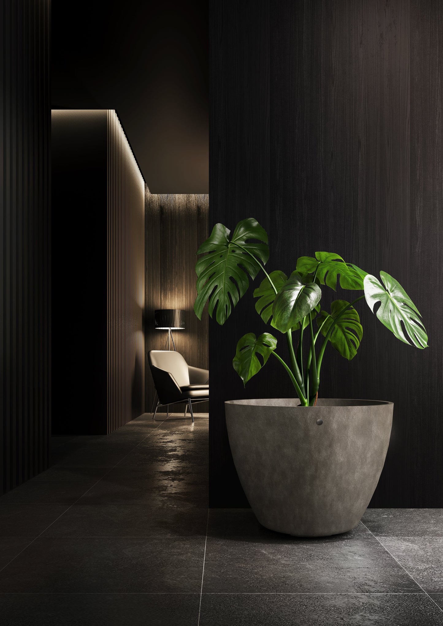 Kukkaruukku Lupo 62cm jokikivi