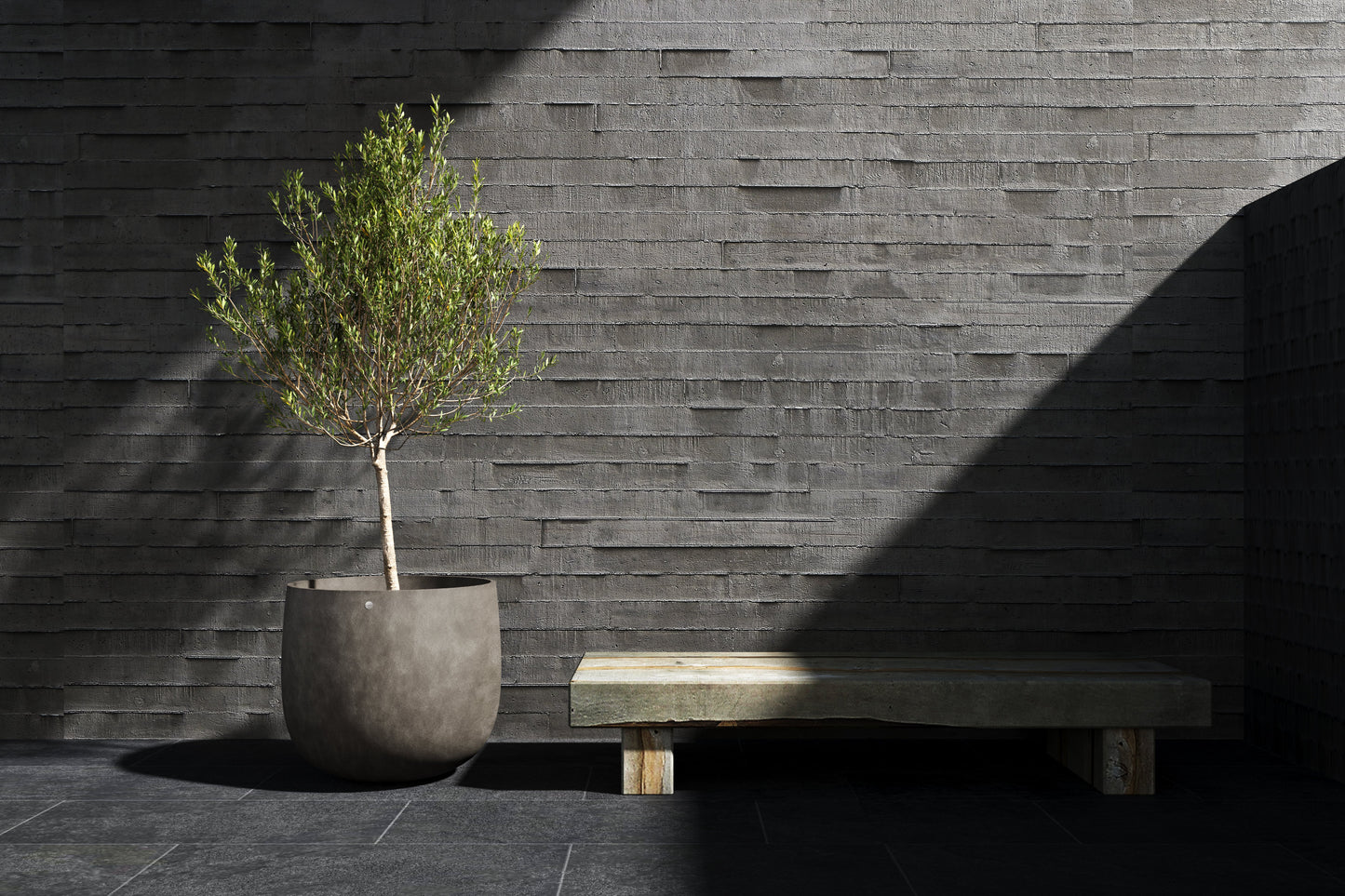 Kukkaruukku Mondo 84cm jokikivi