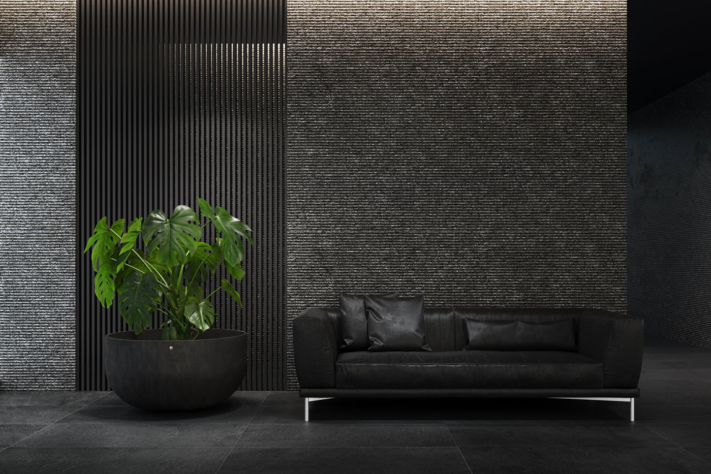 Kukkaruukku Roco 93cm ruskea kivi