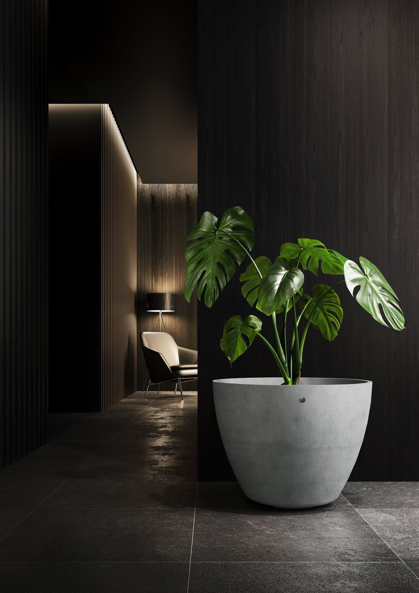 Kukkaruukku Lupo 82cm betonikivi