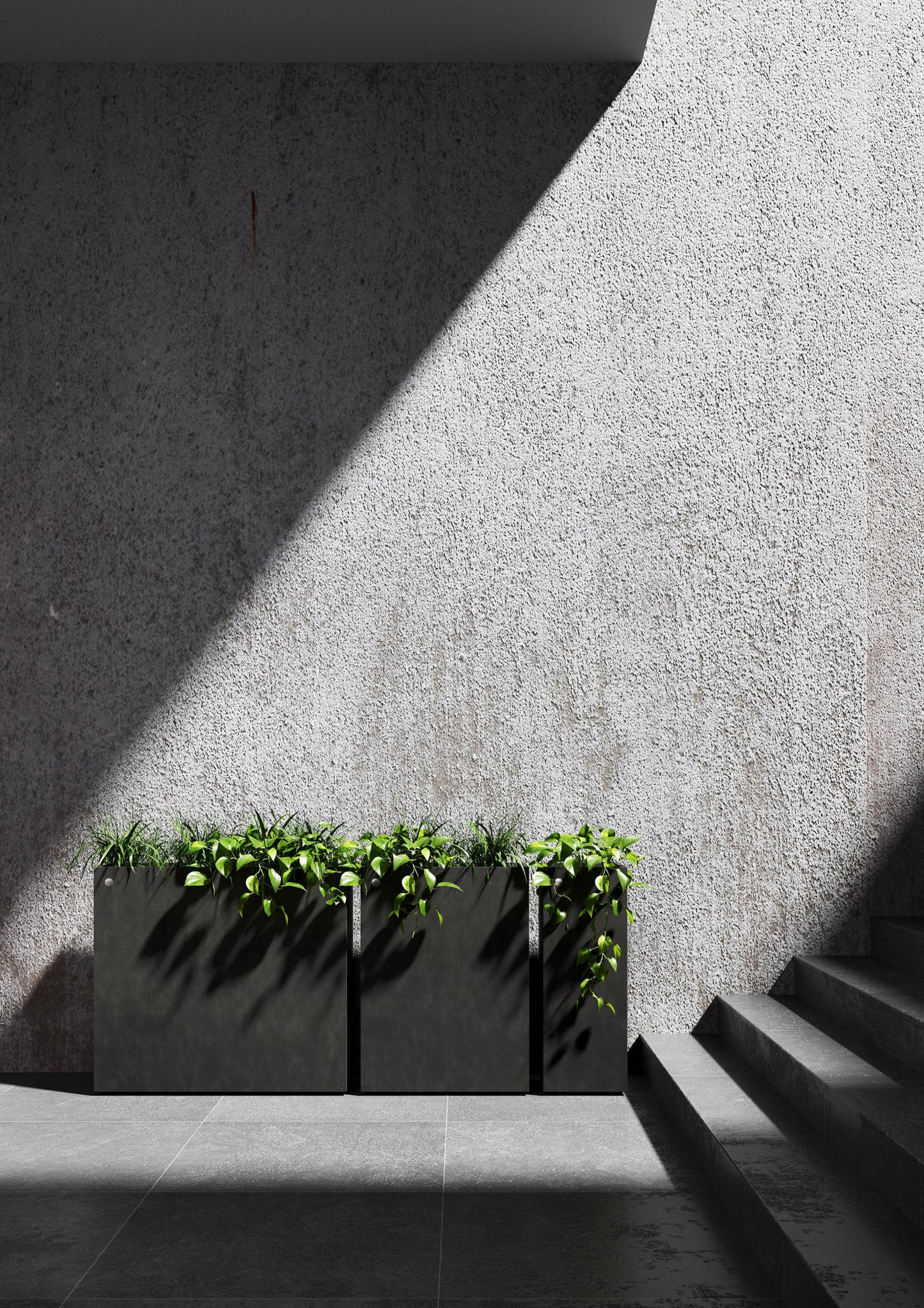 Kukkaruukku Reglo 60cm ruskea kivi